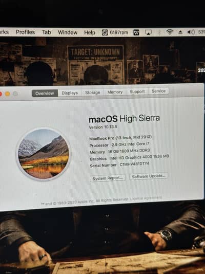 MacBook pro mid 2012