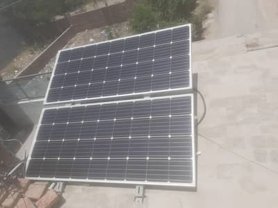12  volt 180 solar panels +Stand+DC Fan