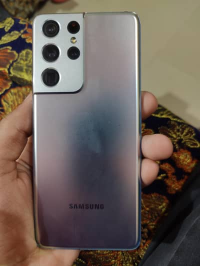 Samsung Mobile S21 Ultra for sale side thori SI crack or small dot