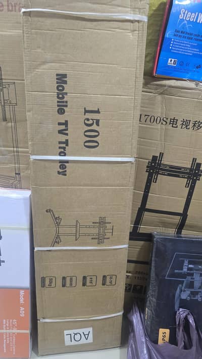 TL1500 Tiltable Portable TV Trolley Stand Mount Bracket