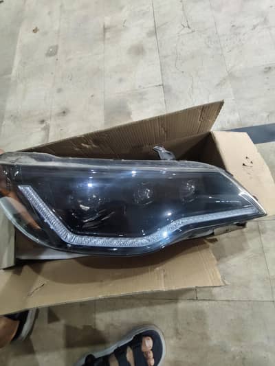 Honda civic reborn buggati style head lights back laws lights