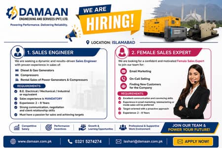 Sales Engineer & Female Sales Expert