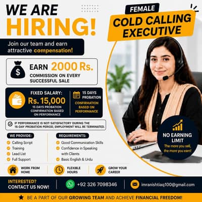 Cold Calling Executive (Female)