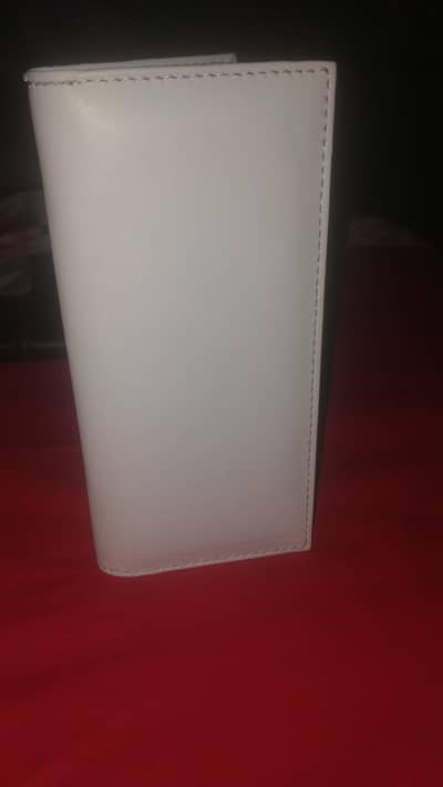 Handmade White Real Leather Wallet | COD Lahore | Elegant