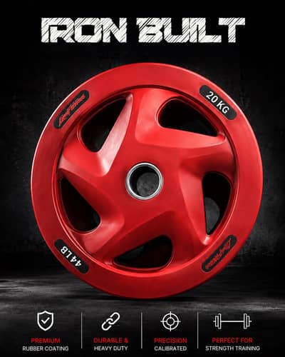 Commercial gym equipment rubber coated dumbell plates available
