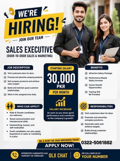 Sales Executive (Door-to-Door Sales & Marketing)