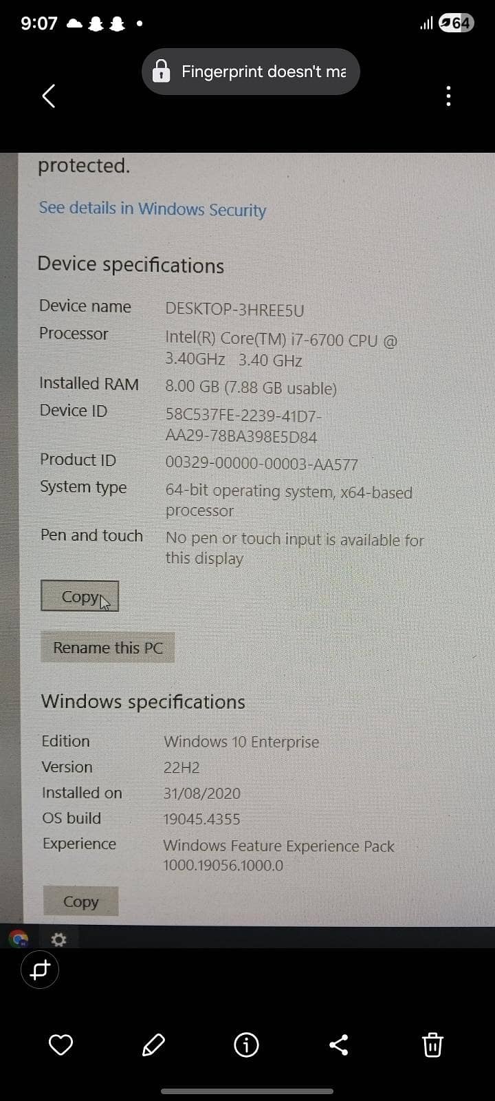 Pc i76th Generation 3