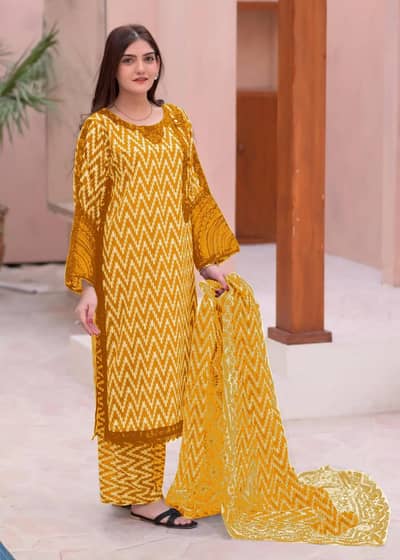 Premium 3-Piece Doria Lawn Suit