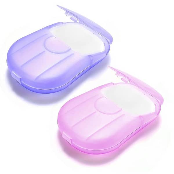 Portable Mini Body Washing Bath Test Tube Confetti Foaming Flower One time Paper Soap Slice