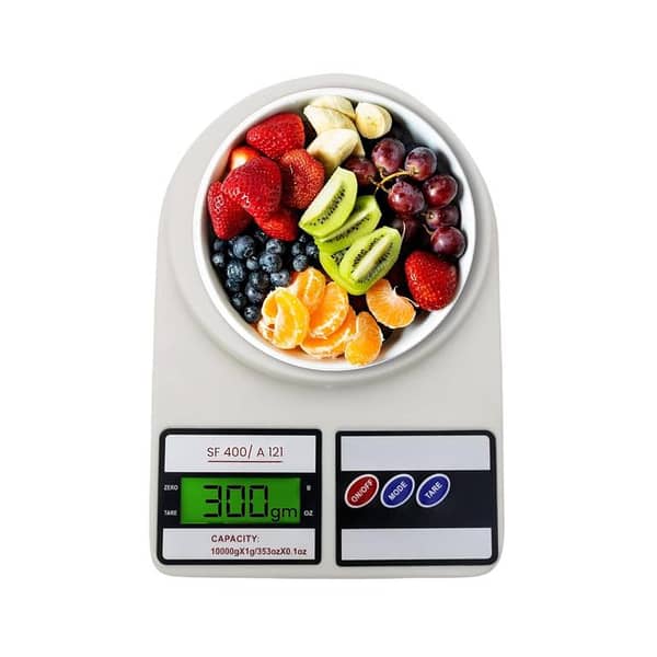 Kitchen Weighing Scale 10Kg Digital - High Precision Multifunction Electronic Machine for Cooking, Baking, Baby Food, Fruits & Vegetables
