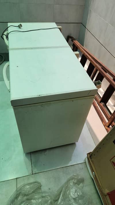 wave double door freezer