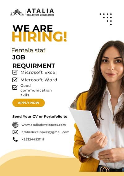 We’re looking for a Female Office Staff / Receptionist