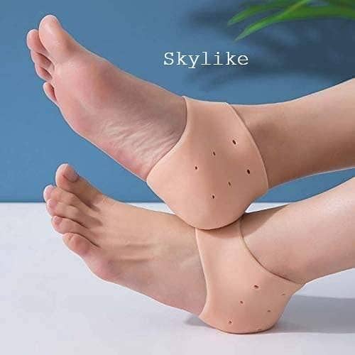 Silicone Moisturizing Socks, Moisturiser Gloves & Gel Heel Pads — 3-in-1 Spa Foot & Hand Care Set | Silicone Gel Socks for Cracked Heels, Callus Relief, Pedicure & Soft Hands – Unisex