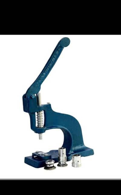 Button machine for fabric button