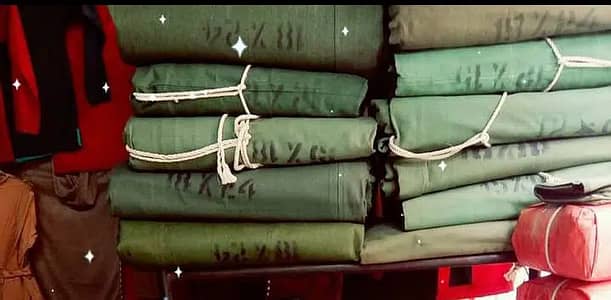 Foji tarpal/Green net jali/labour tent/Rain coat suits/plastic tarpal