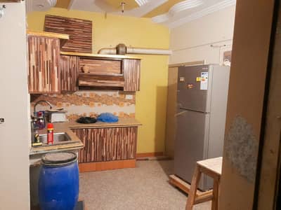 Newly renovated 1 bed lounge ground floor flate for rent tiled flooring America kitchen tiled washrooms 24 hours water and electricity separate gate and meters