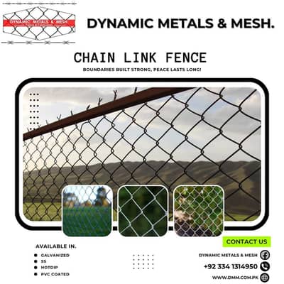 Chain Link Fence, Weld Mesh, Crimped wire mesh, Expanded Metal, Wires