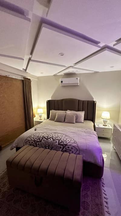 1 Bedroom VIP Full furnish flat per day available in Bahria town Lahore 0300 4561276