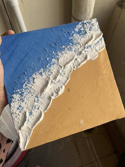 Beach texture painting 