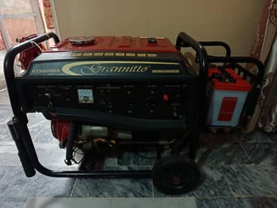 Grannito GT-5600ES Generator Petrol/Gas, Battery in Good Condition