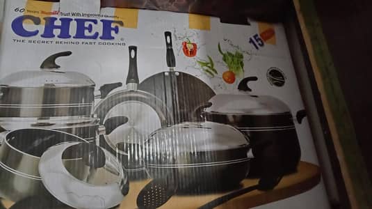 Non stick magestry chef 15 pieces set