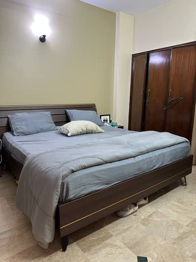 Original Interwood King Bed + Dressing Table + Side Tables