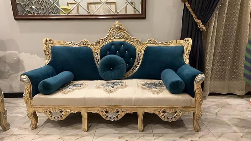 3 seater sofas solid shesham wood 0