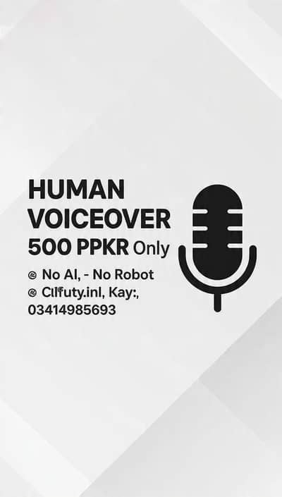 Real Human Voiceover Services - Taunsa Sharif  Salam!
