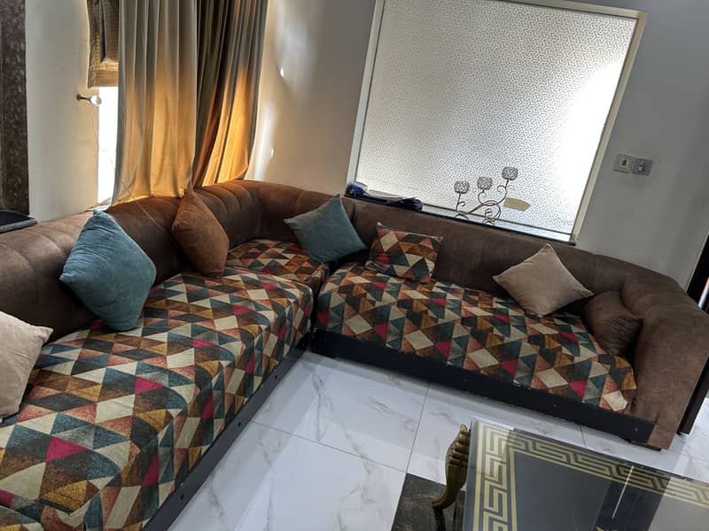 L Shaped sofa 1