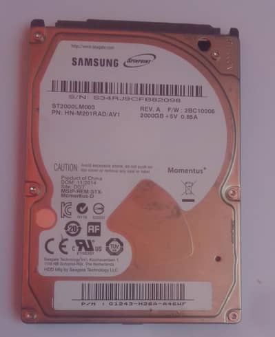 LAPTOP  80GB,320GB,1TB,2TB HARD DRIVE