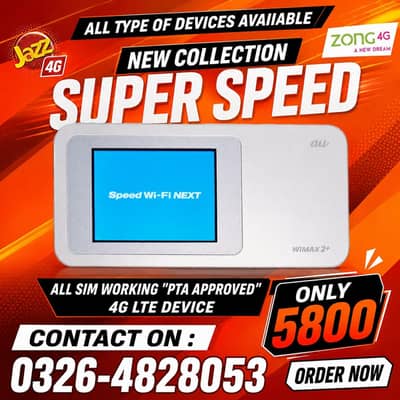 All Sim Working PTA Wifi Internet 4g 5g Device/jazz/zong/ufone/iphones