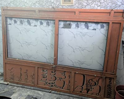 An iron door suitable for shops etc
