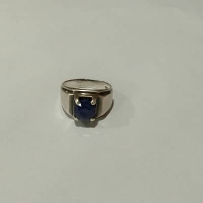 sapphire silver ring