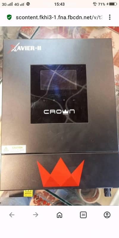 Xavier crown hybrid 6.2 kw wifi lithium battery inverter new import