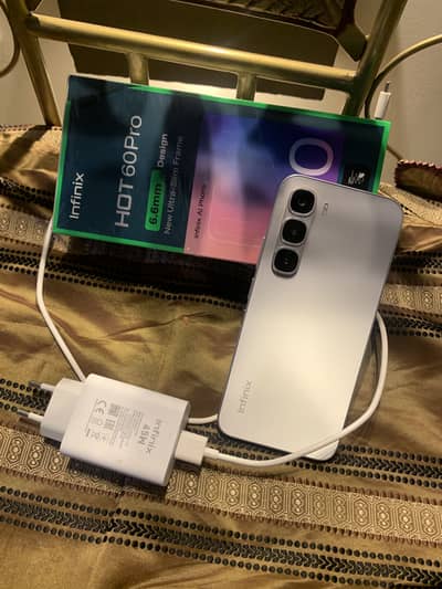Infinix hot 60 pro full box 6 month warranty