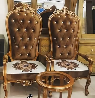 solid shesham wood chairs set
