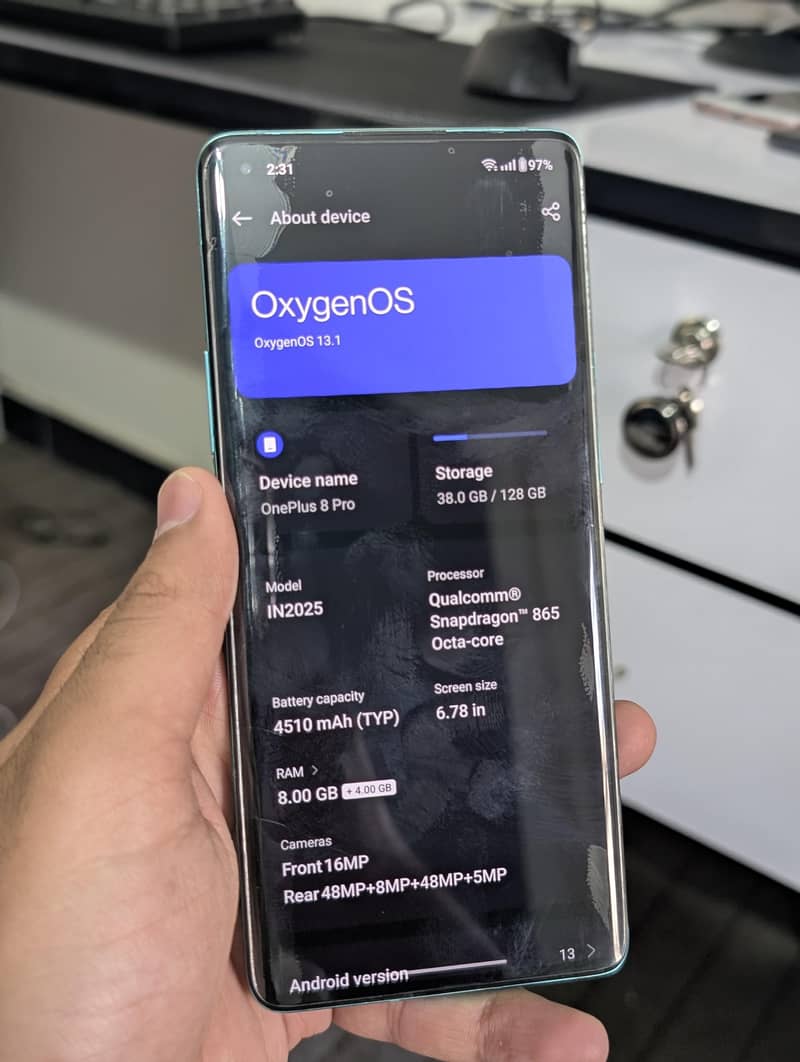 One Plus 8 Pro 8