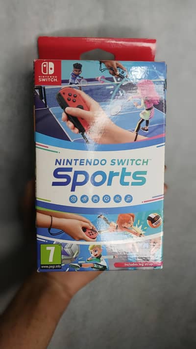 NINTENDO SWITCH SPORTS - complete set with leg strap like new