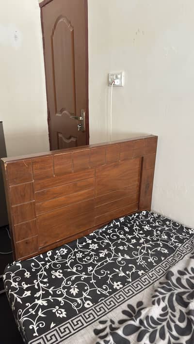 Single Wooden Bed