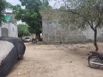 west open plot 160gz in Shah latif town secter 7B Khuda bux Goth near