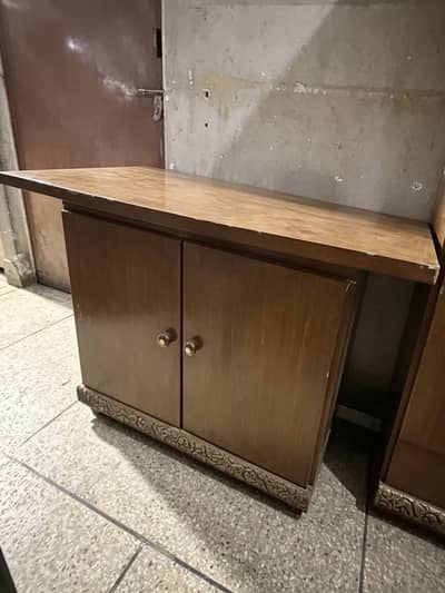 Wood iron stand