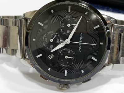 Mont Blanc Chronograph watch for men 44 mm dial size