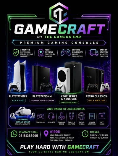 PS5, PS4, Xbox & Nintendo Switch Store in Karachi-Buy Sell Repair