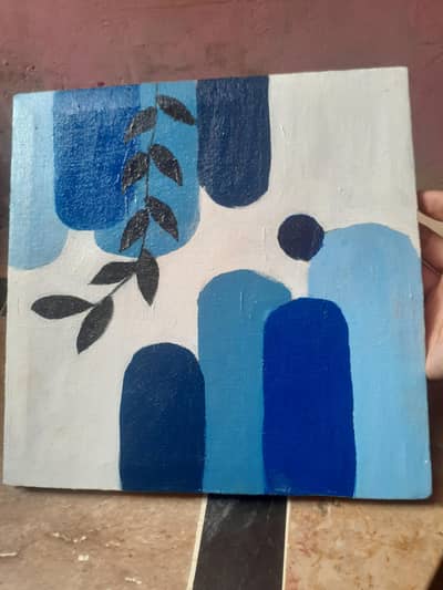 Handmade Abstract Acrylic Painting | 10×10 Canvas | Modern Wall Art