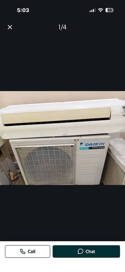 Diakin in running condition inverter total orignal a