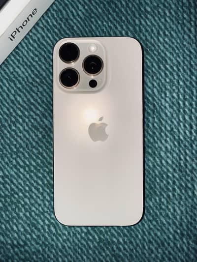 iPhone 16 Pro Dessert titanium– 91% Battery – Box + 2 Covers