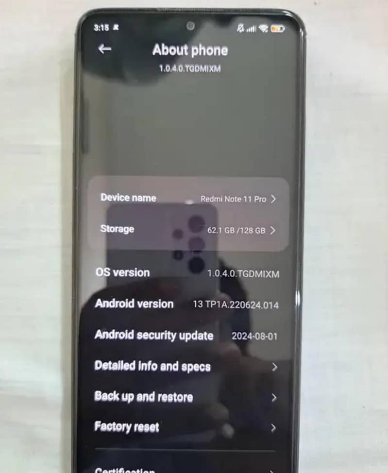 Xiaomi Redmi Note 11 Pro 2