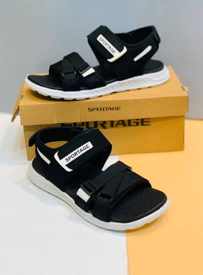 Men black Rexni strap sandals Sportage casual comfortable