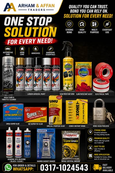 Wholesale Auto Care, Adhesives & Hardware Products | Bulk Quantity