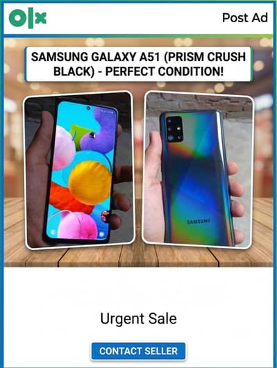 Samsung Mobile A51 , Gaming, 4k Camera , 6/128